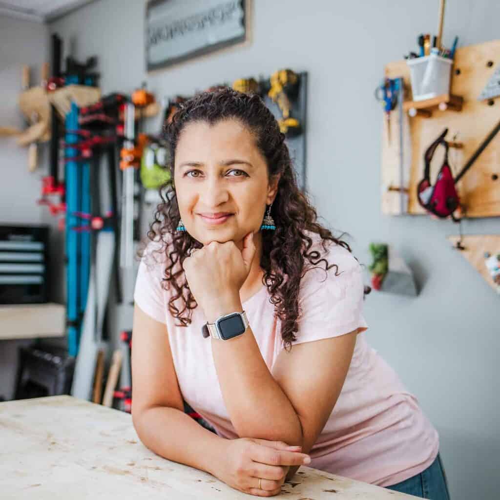 Anika Gandhi is the creator behind Anikaโs DIY Life where her goal is to demystify DIY and inspire and empower beginners with woodworking, DIY, home improvement, and home decor ideas and skills. Anika Gandhi